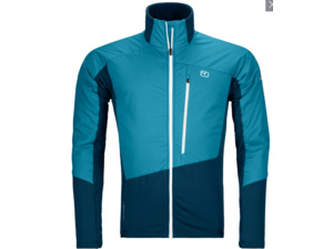 Bunda ORTOVOX Westalpen Swisswool Hybrid Jacket Men's Mountain Blue