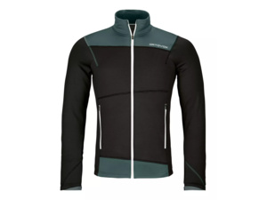 Mikina ORTOVOX Fleece Light Jacket Men's Black Raven