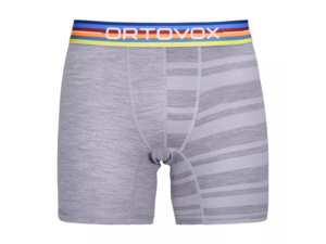 Spodní prádlo ORTOVOX 185 Rock'N'Wool Boxer Men's Grey Blend