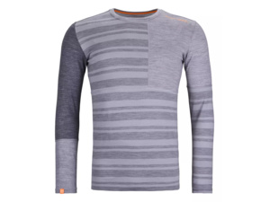 Spodní prádlo ORTOVOX 185 Rock'N'Wool Long Sleeve Men's Grey Blend