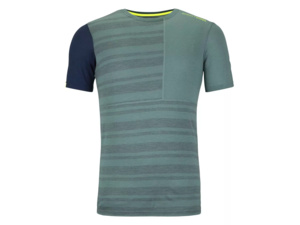 Spodní prádlo ORTOVOX 185 Rock'N'Wool Short Sleeve Men's Arctic Grey