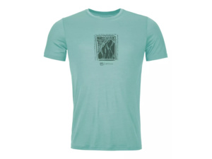 Tričko ORTOVOX 120 Cool Tec Mtn Cut T-shirt Men's Aquatic Ice