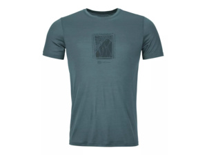 Tričko ORTOVOX 120 Cool Tec Mtn Cut T-shirt Men's Dark Arctic Grey