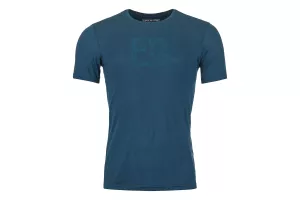 Tričko ORTOVOX 120 Cool Tec Mtn Logo T-shirt Men's Petrol Blue