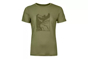 Dámské Tričko ORTOVOX 120 Cool Tec Mtn Cut T-shirt Women's Wild Herbs