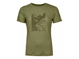 Dámské Tričko ORTOVOX 120 Cool Tec Mtn Cut T-shirt Women's Wild Herbs