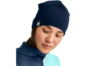 Čepice ORTOVOX Fleece Grid Beanie Deep Ocean