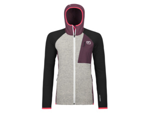 Dámská mikina s kapucí ORTOVOX Fleece Gp Classic Knit Hoody Mountain Rose