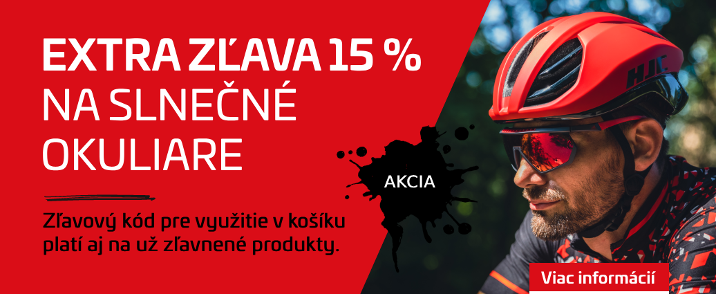 Extra zľava 15 % na slnečné okuliare. Platí len do nedele aj na už zľavnené modely