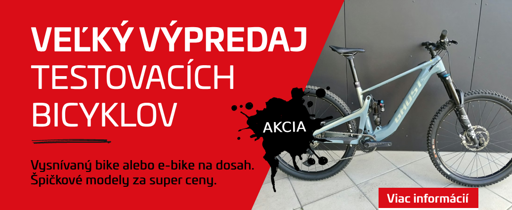 Veľký výpredaj testovacích bicyklov a elektrobicyklov